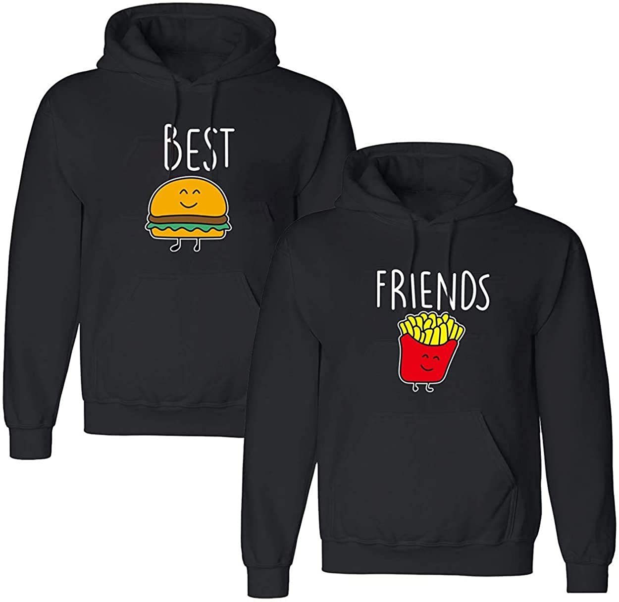 Beste Freunde Pullover Für 2 Couples Shop Kapuzenpullover Beste Freunde Damen Hoodie Pullover Burger